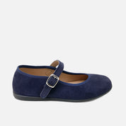 Navy plush leather Mary Janes Elibasic | Eli 1957