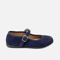 Navy plush leather Mary Janes Elibasic | Eli 1957