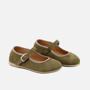 Elibasic clover-trimmed plush leather Mary Janes | Eli 1957