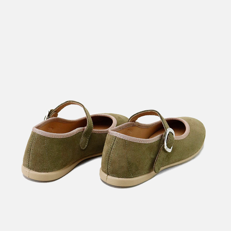 Elibasic clover-trimmed plush leather Mary Janes | Eli 1957