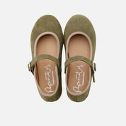 Elibasic clover-trimmed plush leather Mary Janes | Eli 1957