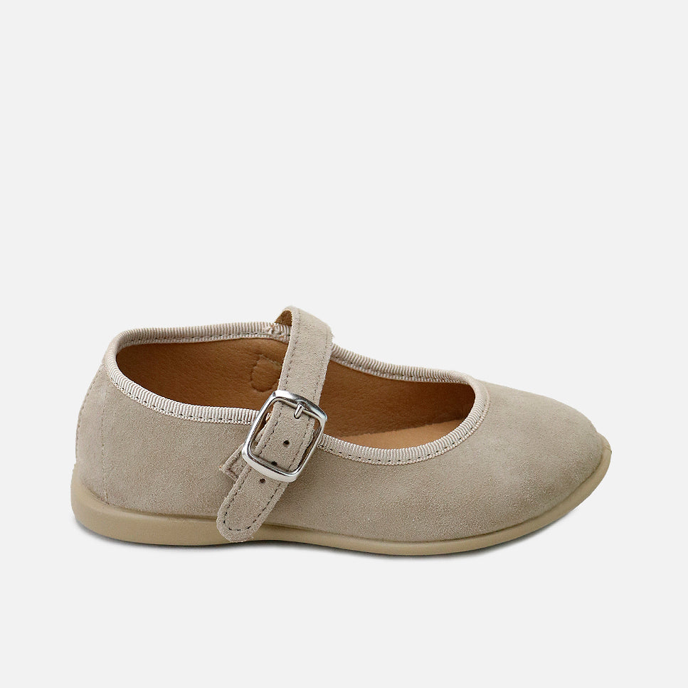 Merceditas piel ante taupe Elibasic | Eli 1957