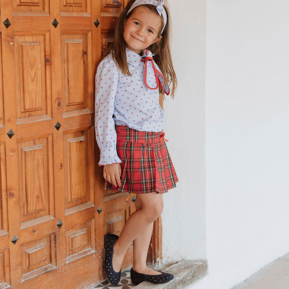 Papanatas blue suede glitter ballerinas | Eli 1957