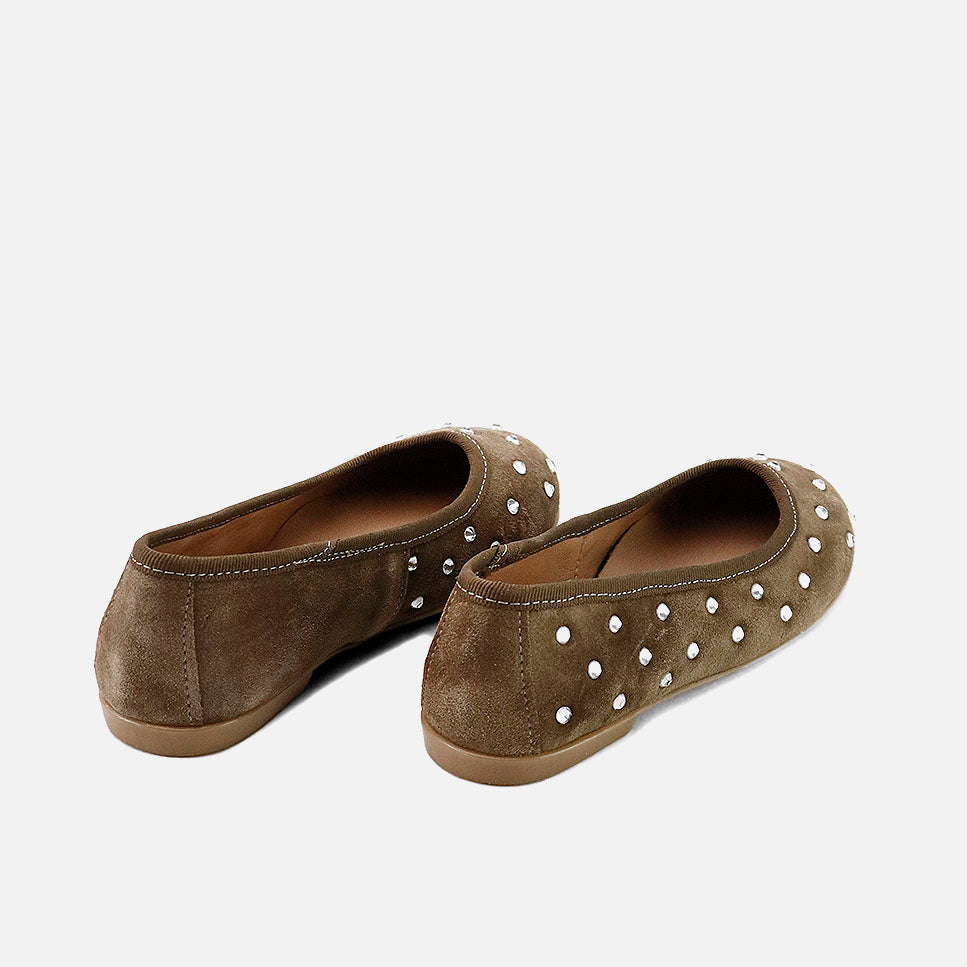 Papanatas shiny split leather ballerinas | Eli 1957