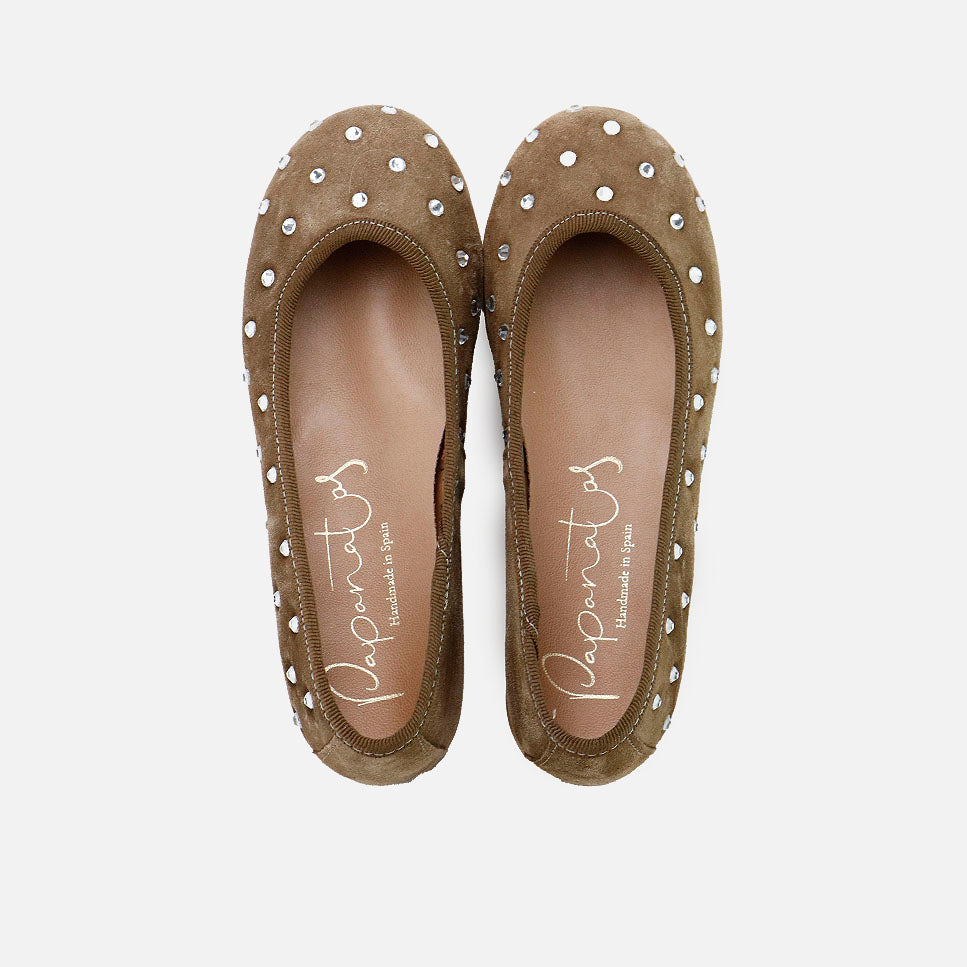 Papanatas shiny split leather ballerinas | Eli 1957