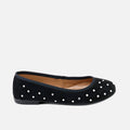 Papanatas shiny black suede ballerinas | Eli 1957