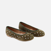 Shiny suede clover Papanatas ballerinas | Eli 1957