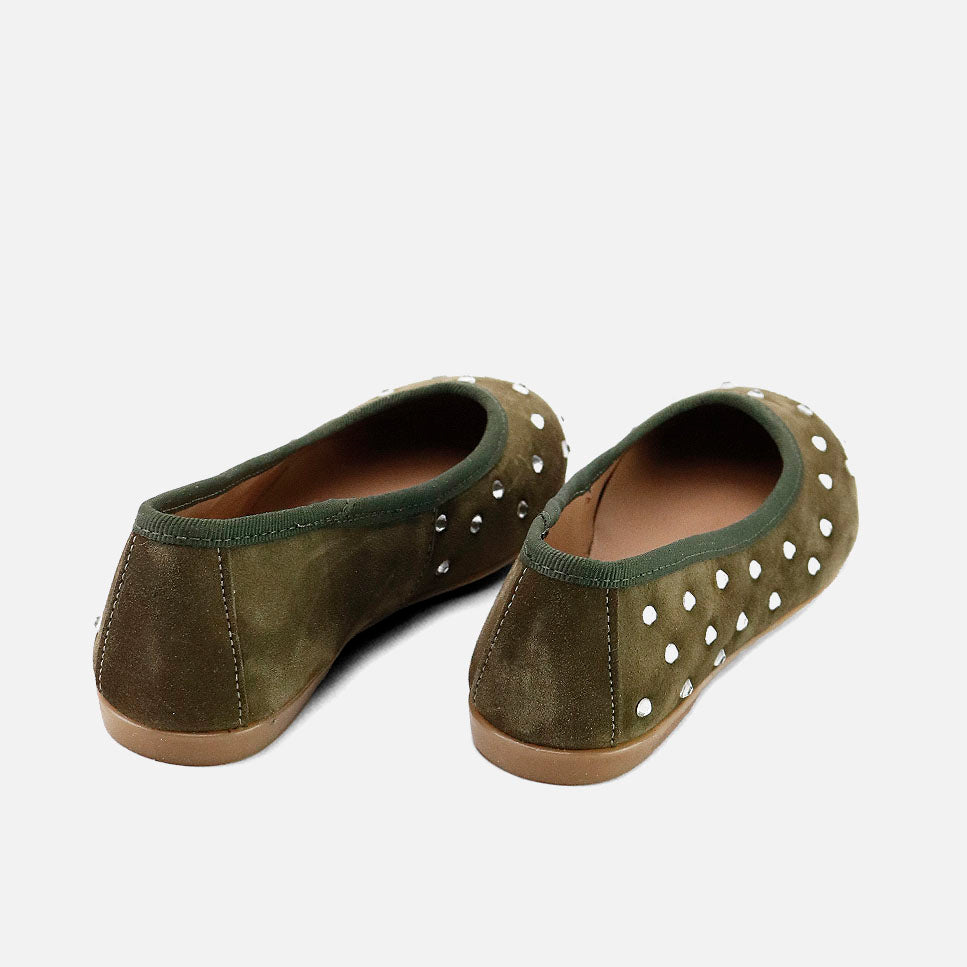 Shiny suede clover Papanatas ballerinas | Eli 1957