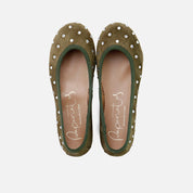 Shiny suede clover Papanatas ballerinas | Eli 1957