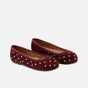 Papanatas shiny suede velvet ballerinas | Eli 1957
