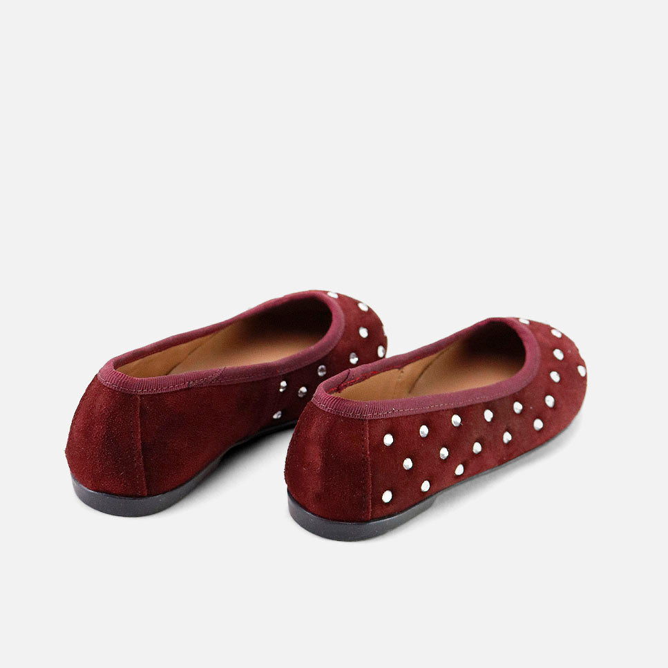 Papanatas shiny suede velvet ballerinas | Eli 1957