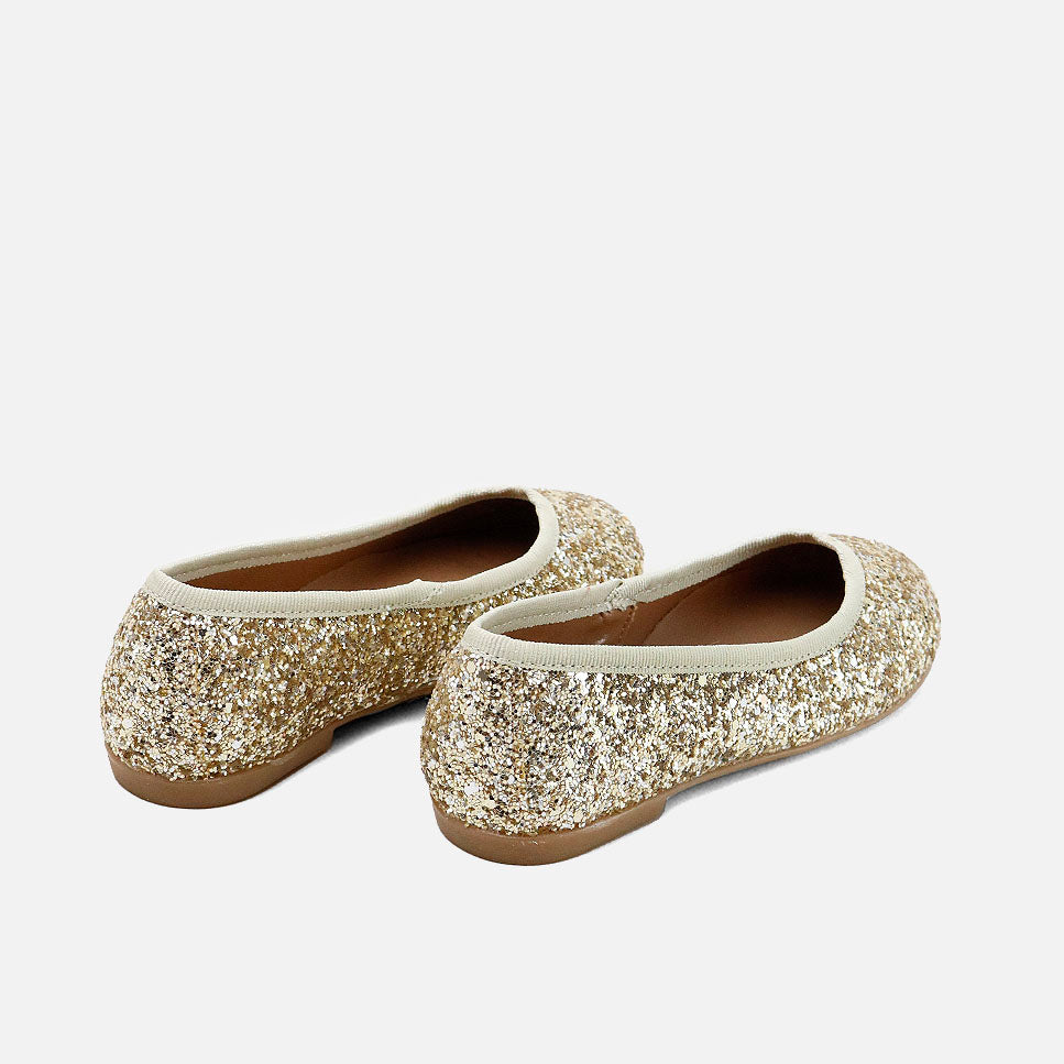 Platinum glitter ballet flats Papanatas | Eli 1957