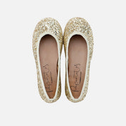 Platinum glitter ballet flats Papanatas | Eli 1957