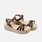 Sandalias plataforma piel etoile libra Papanatas | Eli 1957
