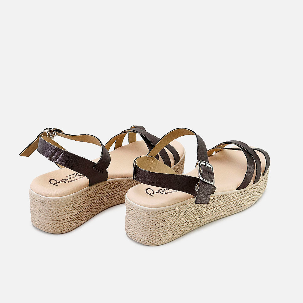 Sandalias plataforma piel etoile libra Papanatas | Eli 1957