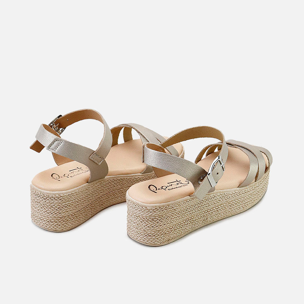 Sandalias plataforma piel etoile saturn Papanatas | Eli 1957