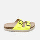 Sandalias bio hebillas piel verlour fluor amarillo Papanatas | Eli 1957