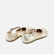 Merceditas barefoot piel andromeda champan Elisoft | Eli 1957