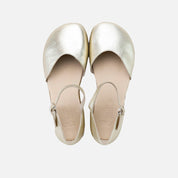 Merceditas barefoot piel andromeda champan Elisoft | Eli 1957