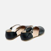 Merceditas barefoot piel glamour negro Elisoft | Eli 1957