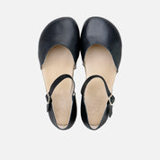 Merceditas barefoot piel glamour negro Elisoft | Eli 1957