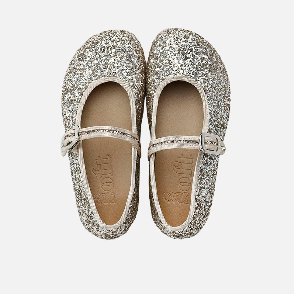 Merceditas barefoot glitter skin Elisoft | Eli 1957