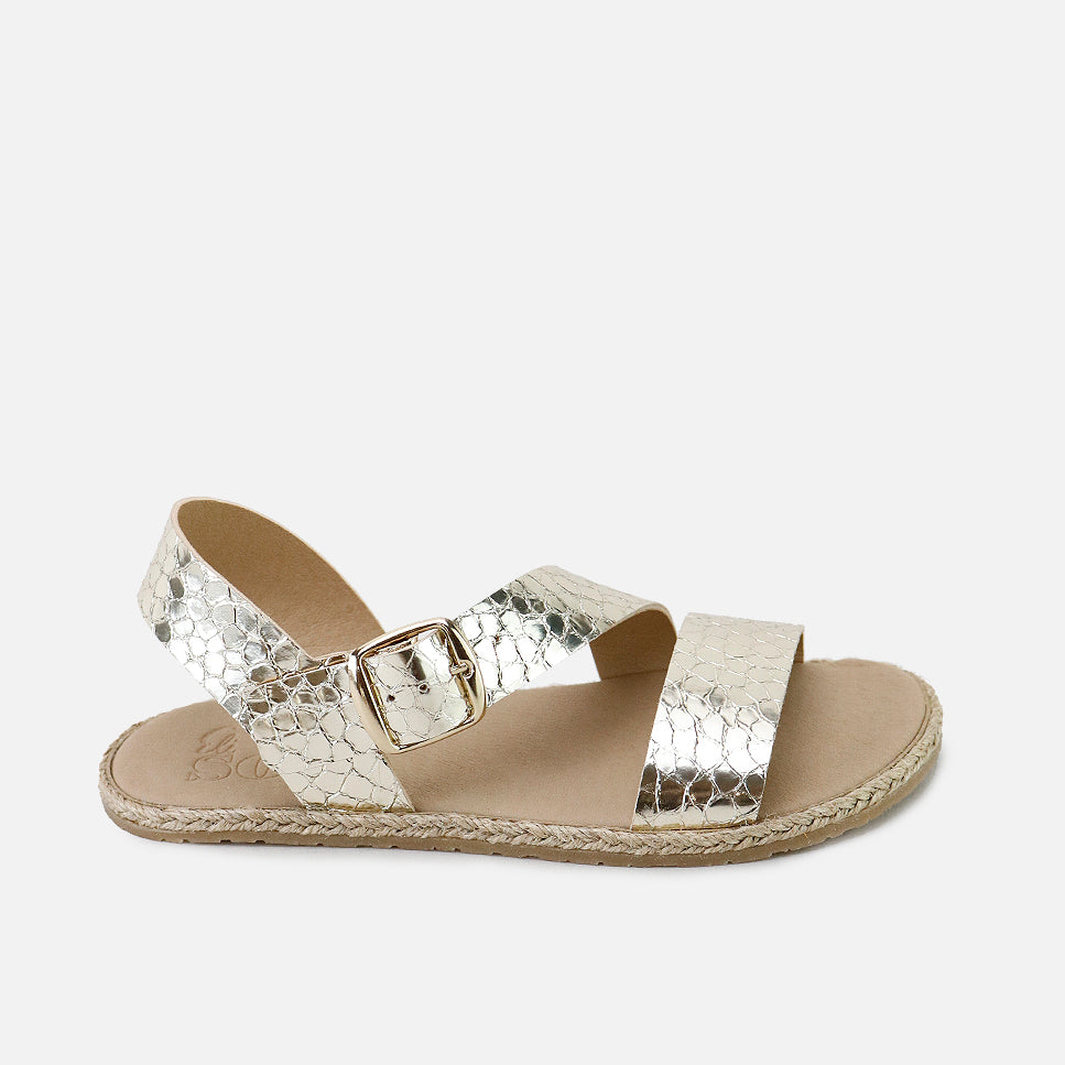 sandalias barefoot metalizadas Elisoft | Eli 1957