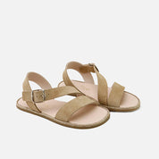 sandalias barefoot piel afelpado arena Elisoft | Eli 1957