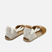 Sandalias barefoot estilo alpargata en serraje muskade Elisoft | Eli 1957