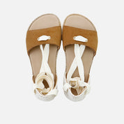 Sandalias barefoot estilo alpargata en serraje muskade Elisoft | Eli 1957