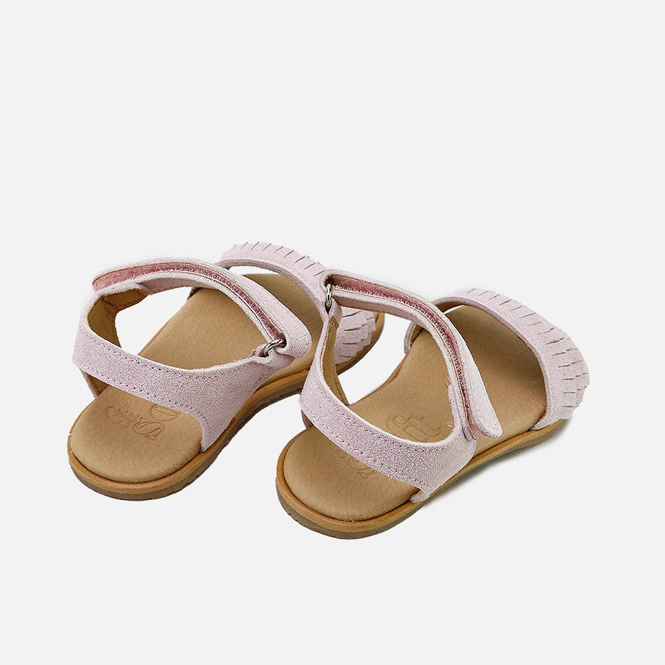 sandalias barefoot flecos piel suede rospale Elisoft | Eli 1957