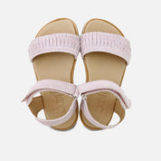 sandalias barefoot flecos piel suede rospale Elisoft | Eli 1957