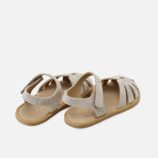 Sandalias barefoot estrella ecopiel beig  Elisoft | Eli 1957