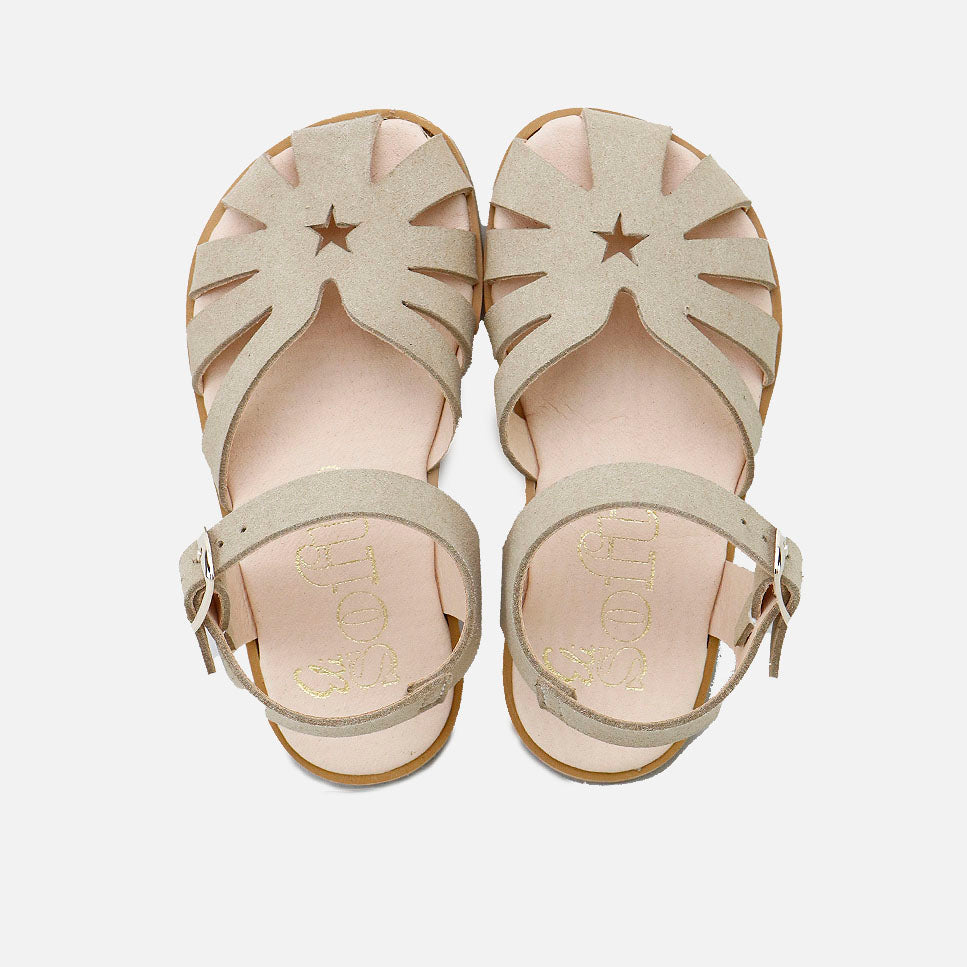 Sandalias barefoot estrella ecopiel beig  Elisoft | Eli 1957