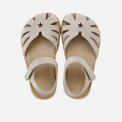 Sandalias barefoot estrella ecopiel beig  Elisoft | Eli 1957