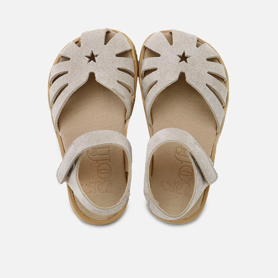 Sandalias barefoot estrella ecopiel beig  Elisoft | Eli 1957